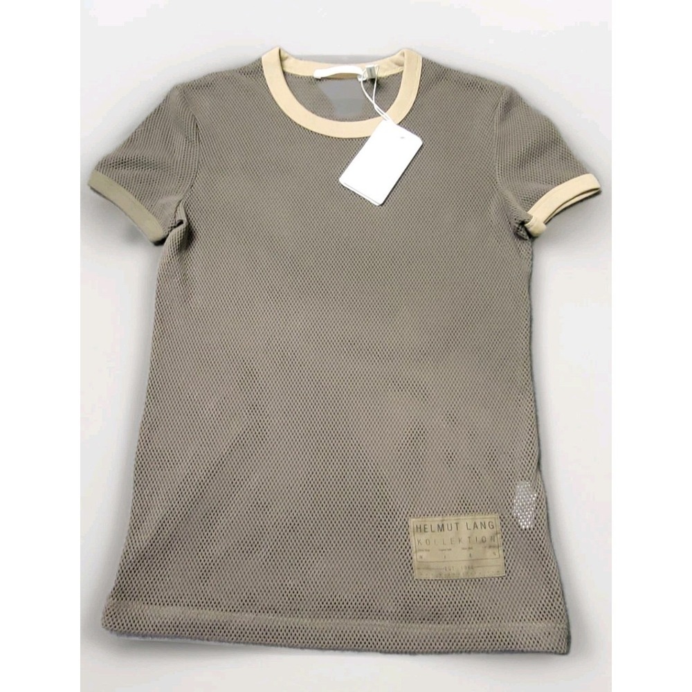 Helmut Lang T Shirt Women's XS Mesh Cotton Kollektion NWT